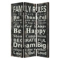 thumbnail image 1 of 48 X 72 Multi Color Wood Canvas Family Rule  Screen, 1 of 2