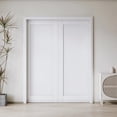 thumbnail image 1 of 48" X 96" Sliding Pocket Door White Standard Door with Hardware Kit Set, 1 of 7