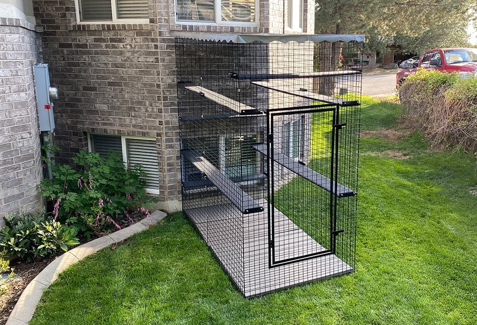 48" X 96" X 96" Outdoor Catio Cat Enclosure