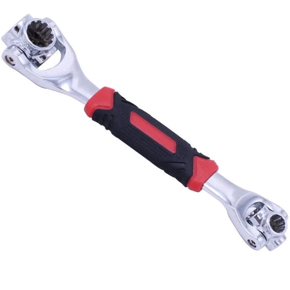 48-in-1 Universal Socket Wrench Set, 360 Rotating Head, Dog Bone Style, CR-V Chrome Vanadium Steel, Flexible Multi-Function Tool for Automotive & Home Repair