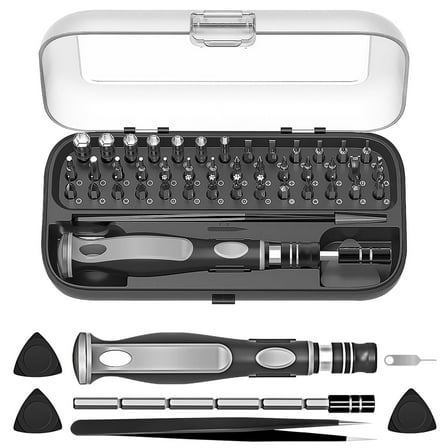 48 in 1 screwdriver bit setMagnetic Screwdriver Setmini screwdriver set for Computer, Laptop, iPhone, MacBook, PC, Game Console, Eyeglass(Black