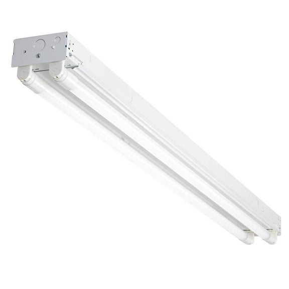 48 in. 3600 Lumen T8 LED Tube Non-Dimming White Strip Light 5000K, 2-Tubes Included