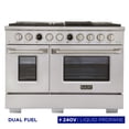 thumbnail image 1 of 48 in. 6.7 cu. ft. 8 Burners Dual Fuel Range for Propane Gas in Stainless Steel., 1 of 15