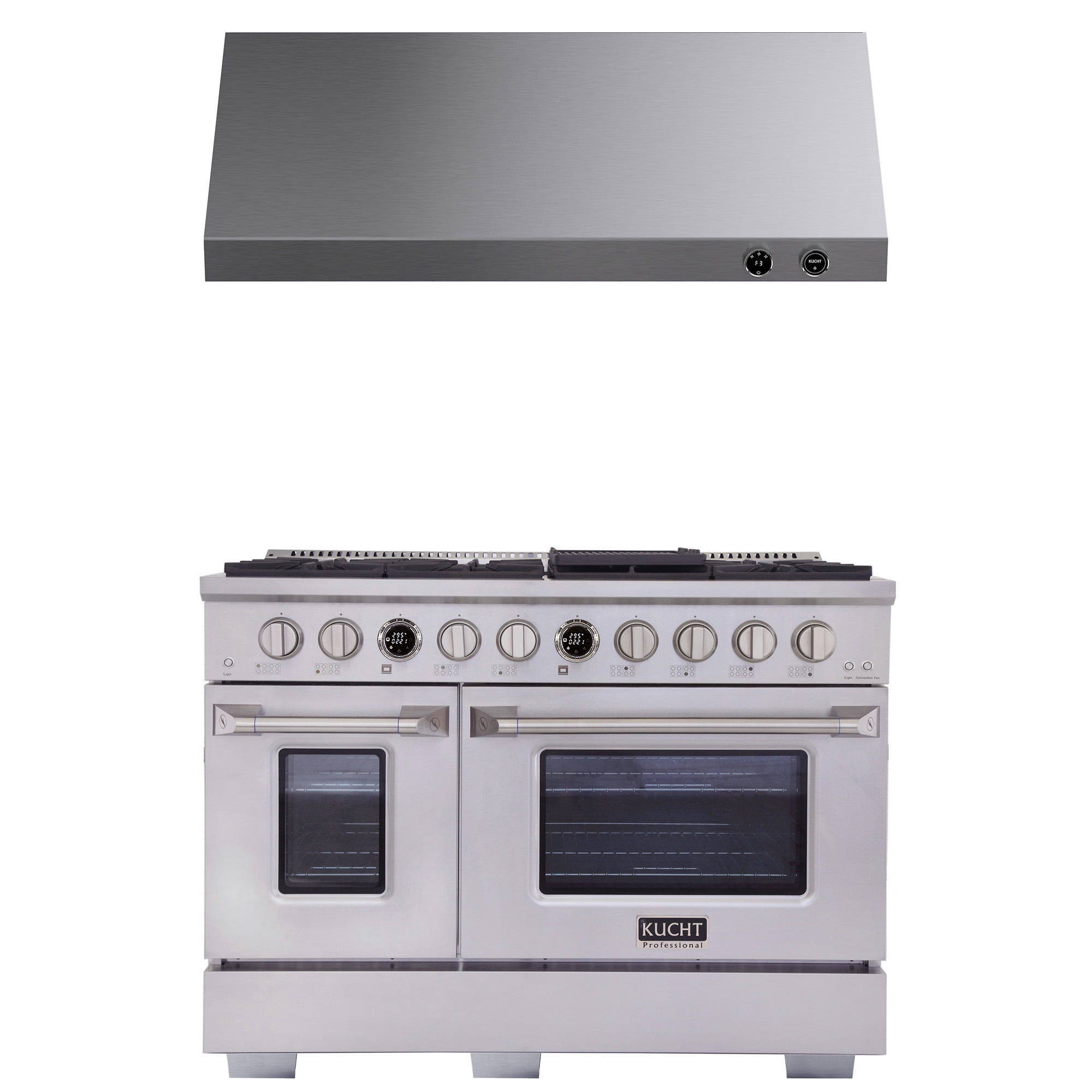 48 in. 6.7 cu. ft.  Dual Fuel Range for Natural Gas  + Under Cabinet Range Hood.