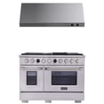 thumbnail image 1 of 48 in. 6.7 cu. ft.  Dual Fuel Range for Natural Gas  + Under Cabinet Range Hood., 1 of 15