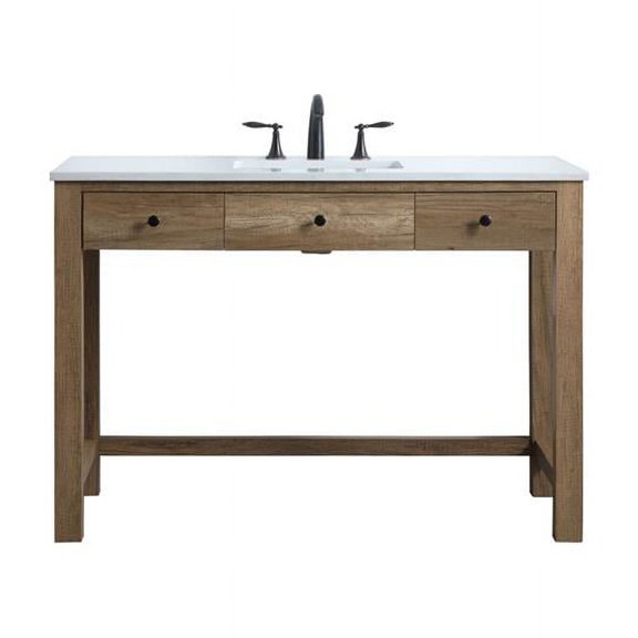 48 in. ADA Compliant Bathroom Vanity, Natural Oak