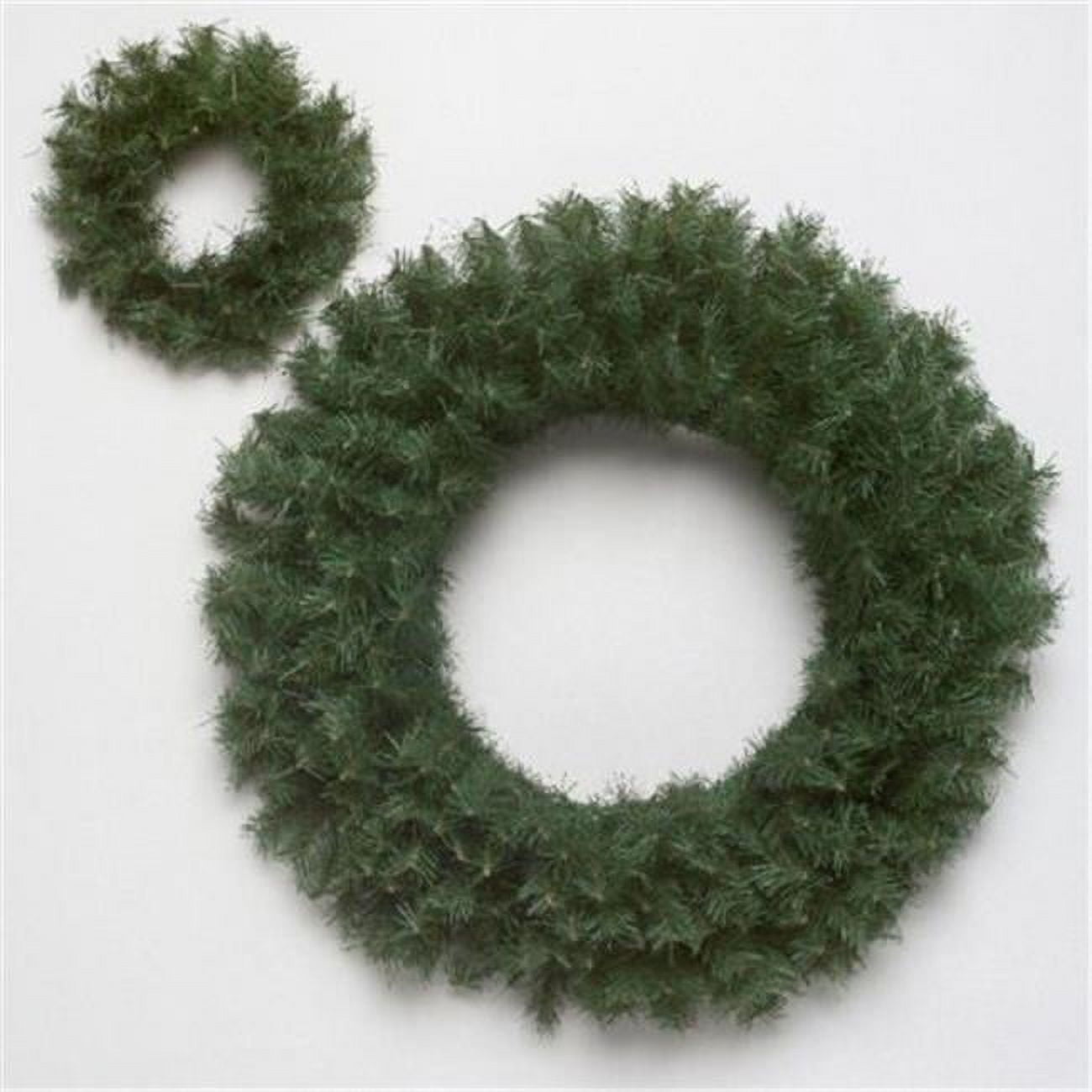 48" Green Artificial Canadian Pine Christmas Wreath