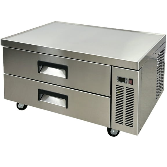 48.5 in. Chef Base Refrigerator Cooler in Stainless Steel 9.6 Cu. ft. NSF Commercial Chef Base Refrigerator