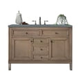 thumbnail image 1 of 48 in. Chicago Single Bathroom Vanity with 3 cm Cala Blue Quartz Top, Whitewashed Walnut, 1 of 1
