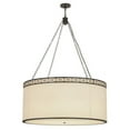thumbnail image 1 of 48 in. Cilindro Circle X Textrene Pendant, Timeless Bronze & Natural, 1 of 1