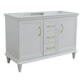 thumbnail image 1 of 48 in. Double Wooden Vanity White Finish Cabinet Only, 1 of 10