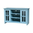 thumbnail image 1 of 48 in. Entertainment TV Stand with 2 Doors, Ocean Blue - Antique Rubbed, 1 of 1