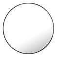 thumbnail image 1 of 48 in. Eternity Metal Frame Round Mirror, Black, 1 of 1