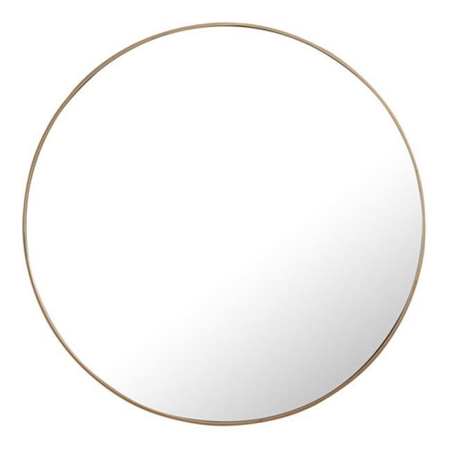 Contemporary 48" Gold Brass Finish Rectangular Bathroom Vanity Mirror