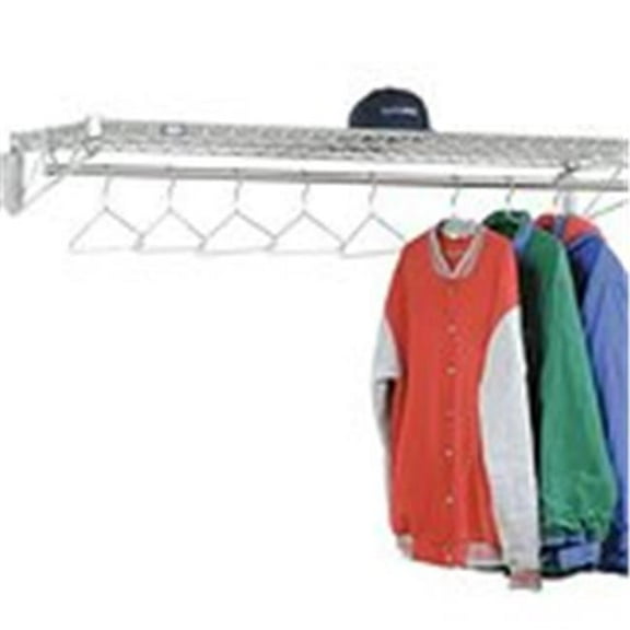 48 in. Garment Storage Wall Unit, Chrome