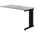 thumbnail image 1 of 48 in. Interion Right Handed Return Table - Rustic Gray, 1 of 1