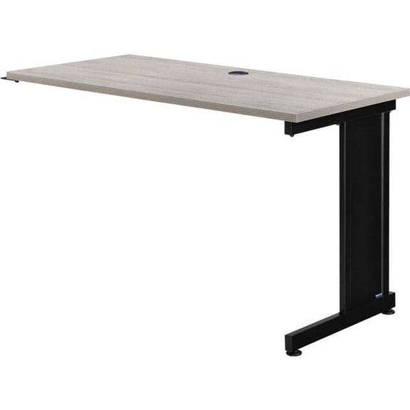 48 in. Interion Right Handed Return Table - Rustic Gray