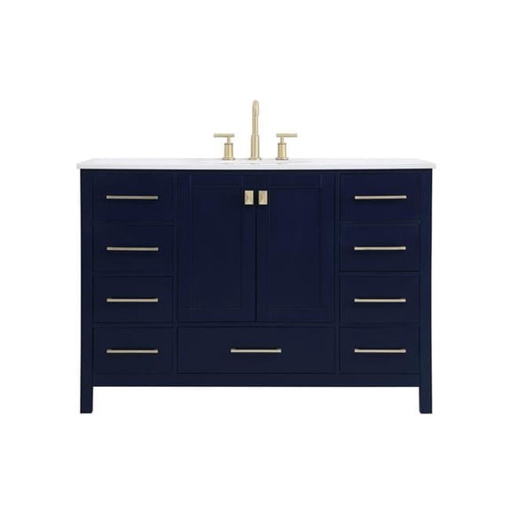 48 in. Irene Single Bathroom Vanity, Blue