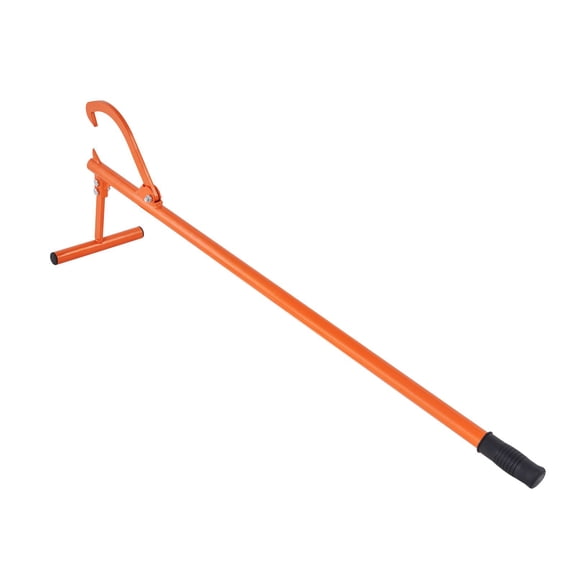 48 in Log Jack Lifter Metal Handle Adjustable Hook Log Roller for Forestry Rolling Cutting Lifting Logs up to 15 in Diameter