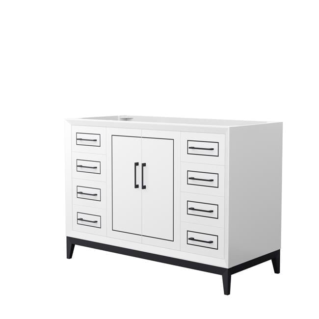 48 in. Marlena Single Bathroom Vanity, No Countertop, No Sink & Matte ...