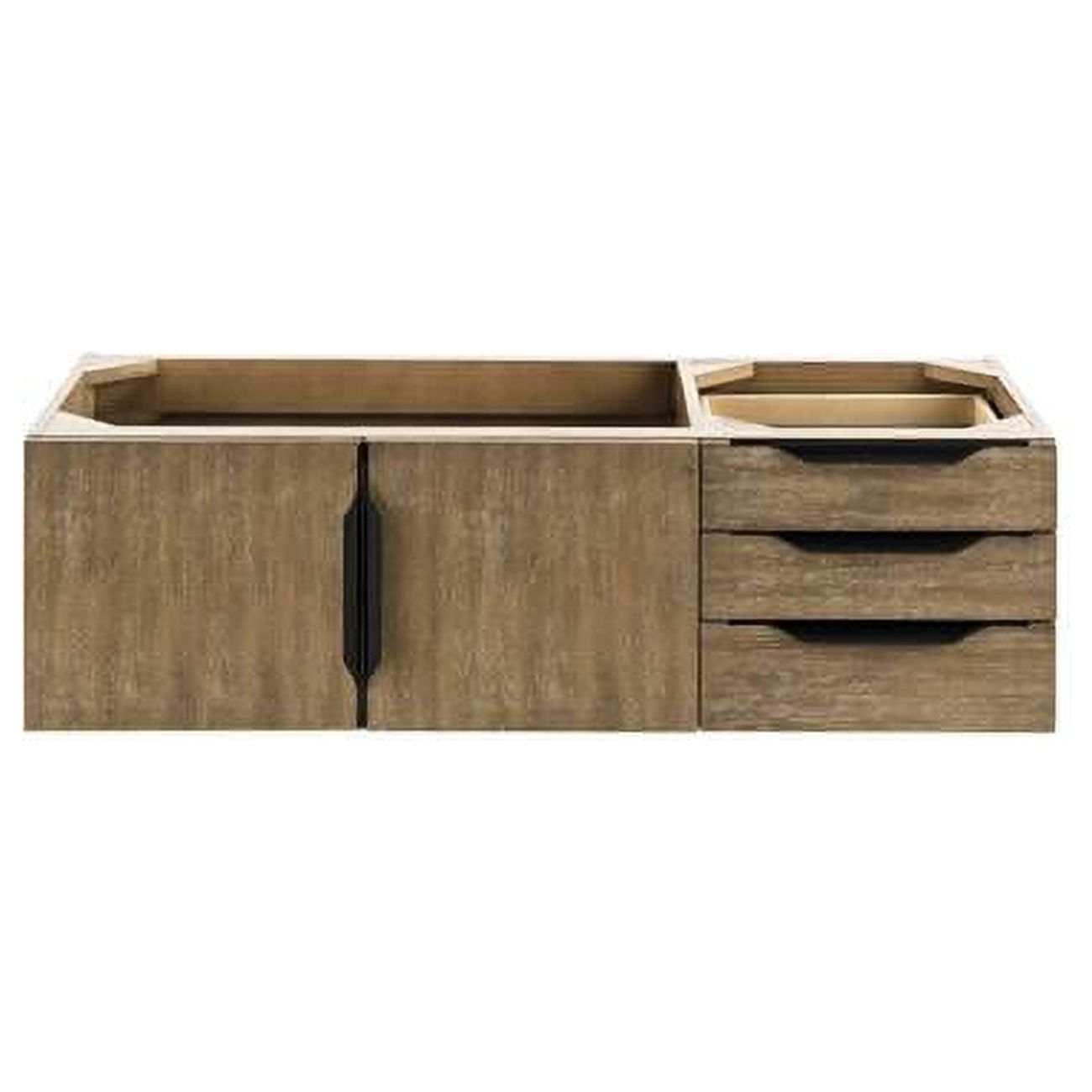 Merce Vanity 48 in. Mercer Island Single Vanity, Latte Oak & Matte Black - Walmart.com