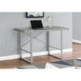 thumbnail image 1 of 48 in. Metal Computer Desk, Grey Concrete-Look - Silver, 1 of 1