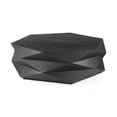 thumbnail image 1 of 48 in. Mod Geometric Black Solid Wood Coffee Table, 1 of 1