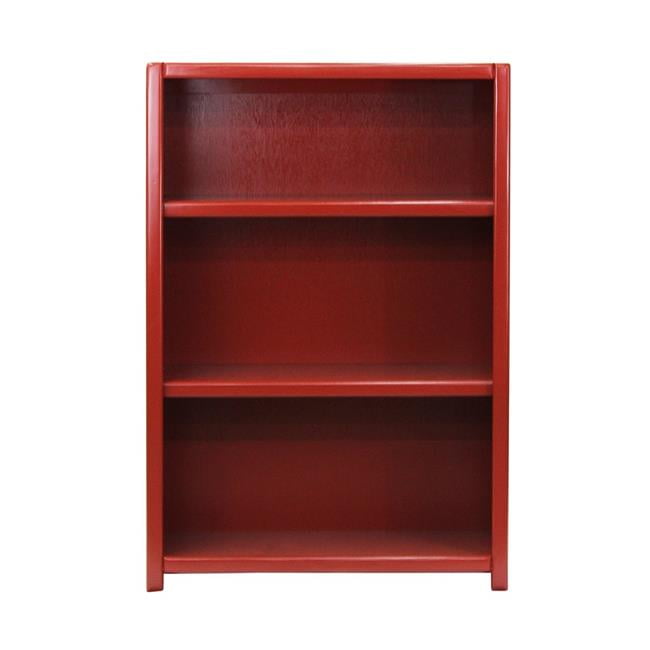 48 in. Poplar Contemporary Bookcase, Chocolate Mousse