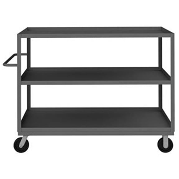48 in. Rolling Service Cart, Gray - 3000 lbs