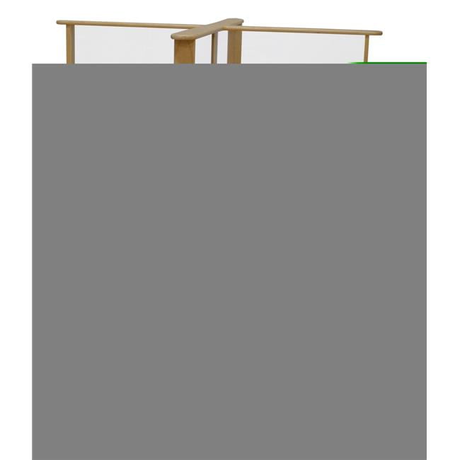 48 in. Round High Pressure Laminate Table with Sneeze Guard - Walmart.com