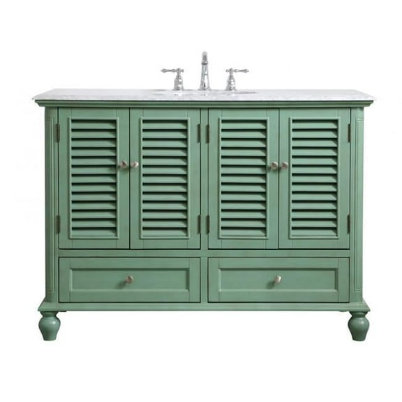 48 in. Single Bathroom Vanity in Vintage Mint - 48 x 35 x 22 in.