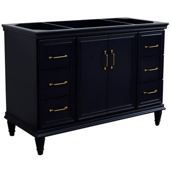 48 in. Single Vanity with Cabinet, Blue