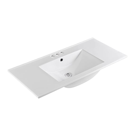48 in. Single sink Ceramic top