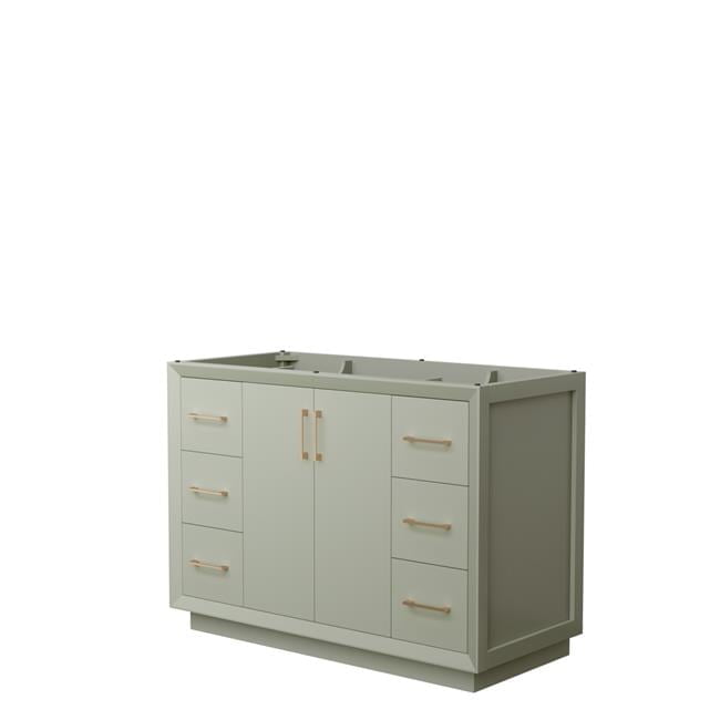 48 in. Strada Single Bathroom Vanity, Light Green, No Countertop, No ...