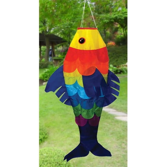 48 in. Sunburst Fish Windsock
