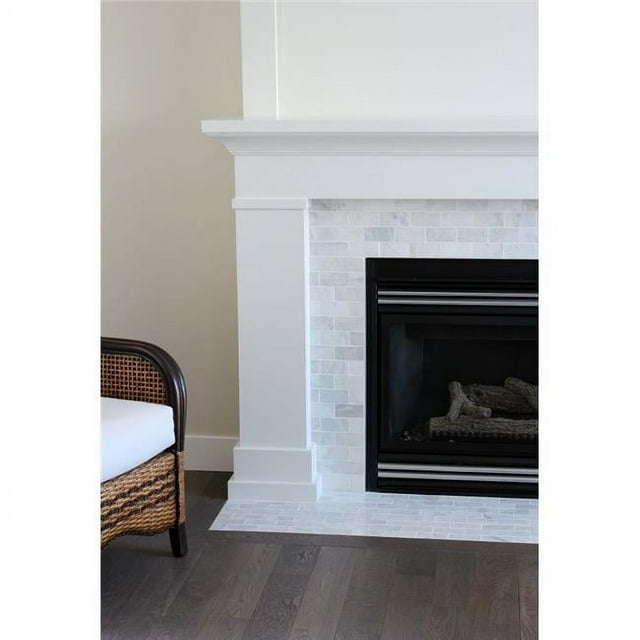 48 in. The Mike Fireplace Mantel Mdf Paint, White