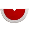 thumbnail image 1 of 48 in. Traditional Red with White Border Tree Skirt, 1 of 1