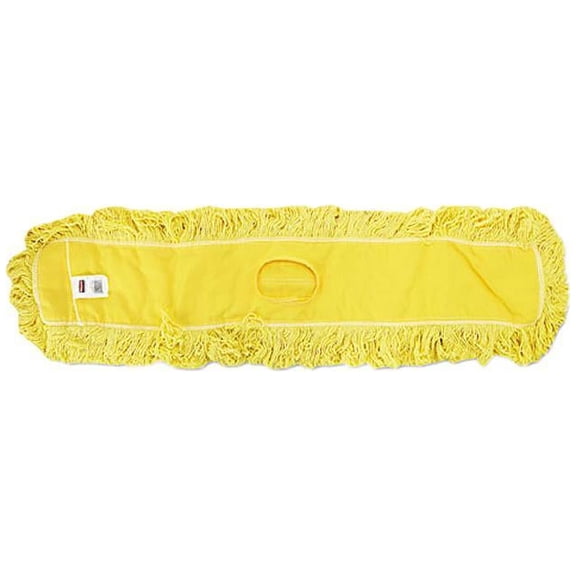 48 in. Trapper Commercial Looped-End Launderable Dust Mop (Yellow)