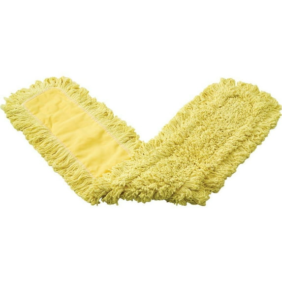 48 in. Trapper Commercial Looped-End Launderable Dust Mop (Yellow)