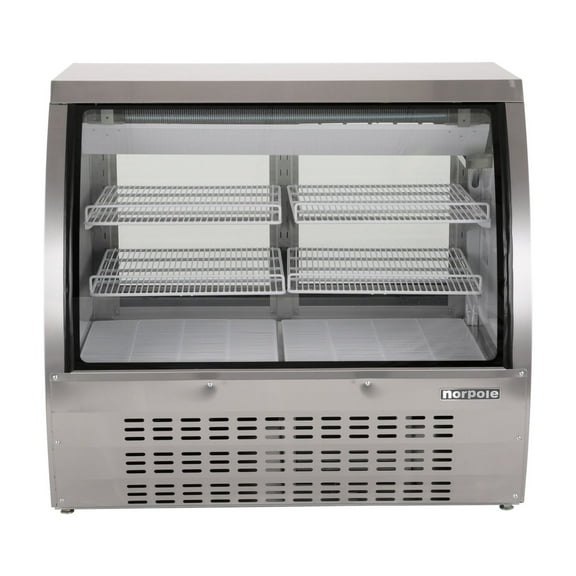 48 in. W 18 cu. ft. Commercial Specialty Refrigerated Deli Case, in Stainless