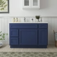 thumbnail image 1 of 48 in. W x 21 in. D x 32.5 in. H Bath Vanity Cabinet without Top in Blue, 1 of 5