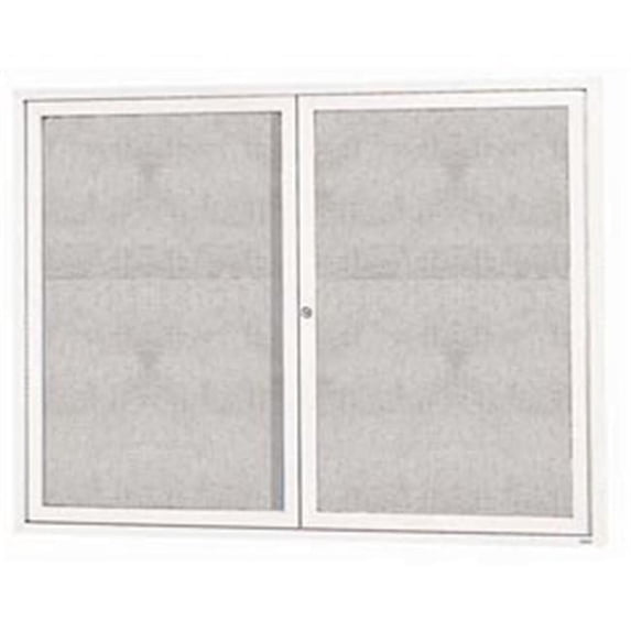 48 in. W x 36 in. H Outdoor Enclosed Bulletin Board - White