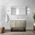 thumbnail image 1 of 48 in. Wide Acacia Bath Vanity with Cultured Marble / Paired with Faucet and 43 in. W Mirror, 1 of 4