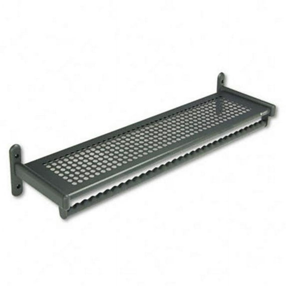 48 in. Wide Wall Shelf Rack Steel Black Powder Coat