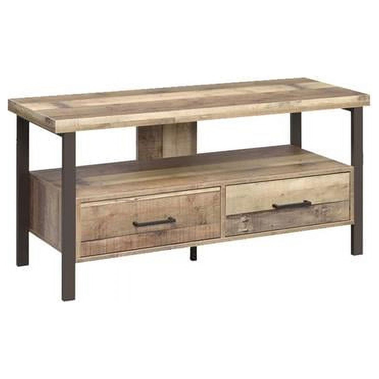 Charismatic Weathered Pine 48" TV Console with Storage