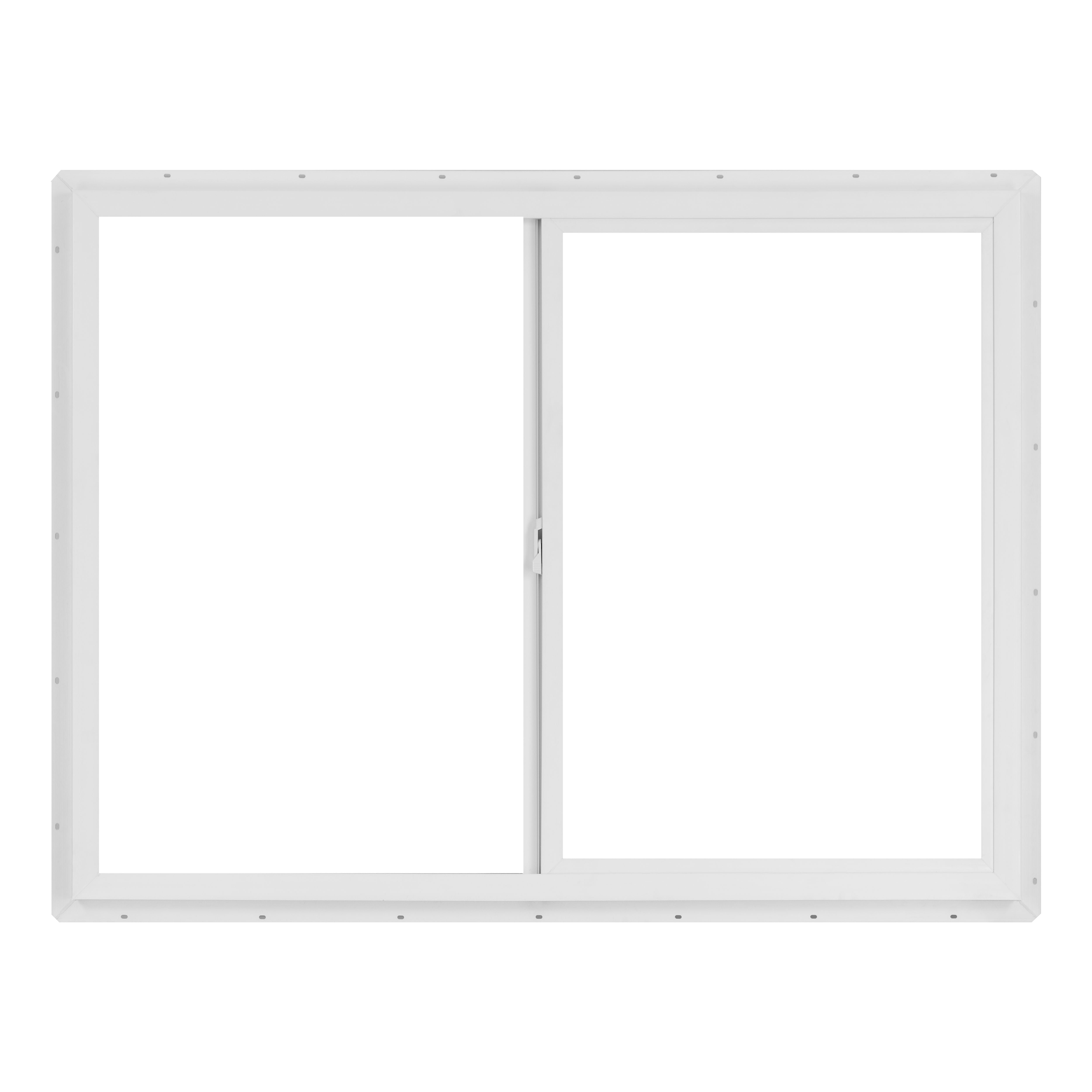 48 in. x 36 in. White Vinyl Double-Pane Insulated Utility Sliding Window