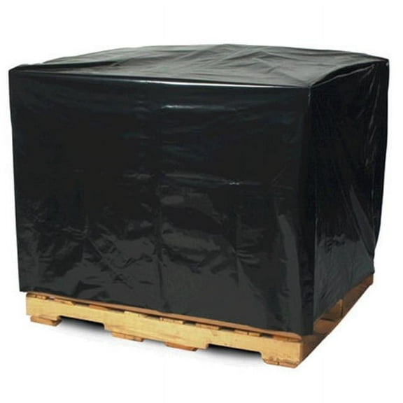 48 in. x 40 in. x 48 in. - 3 Mil Black Pallet Covers