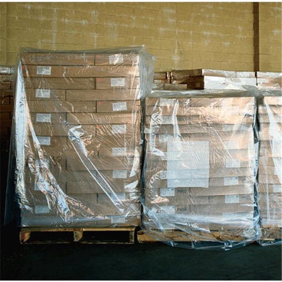 48 in. x 48 in. x 96 in. - 1 Mil Clear Pallet Covers