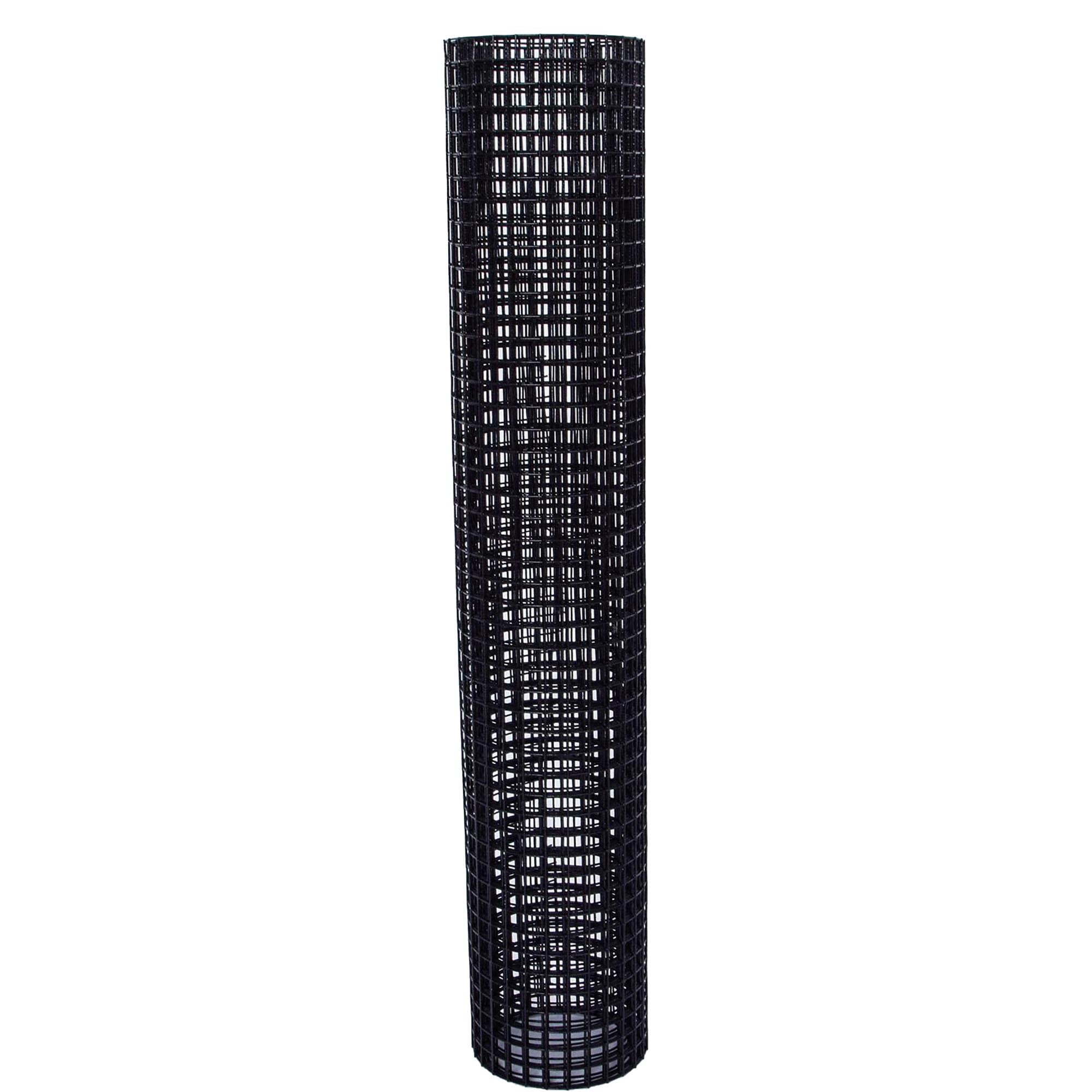 48 inch×100 ft Black Vinyl Coated Hardware Cloth, 16 Gauge AWG 1/2 inch Black PVC Hardware Cloth, Black Welded Wire Fence Supports Poultry-Netting Cage-Home Improvement and Chicken Coop