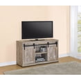 thumbnail image 1 of Brockton 48-inch 3-shelf Sliding Doors TV Console Weathered Oak, 1 of 2